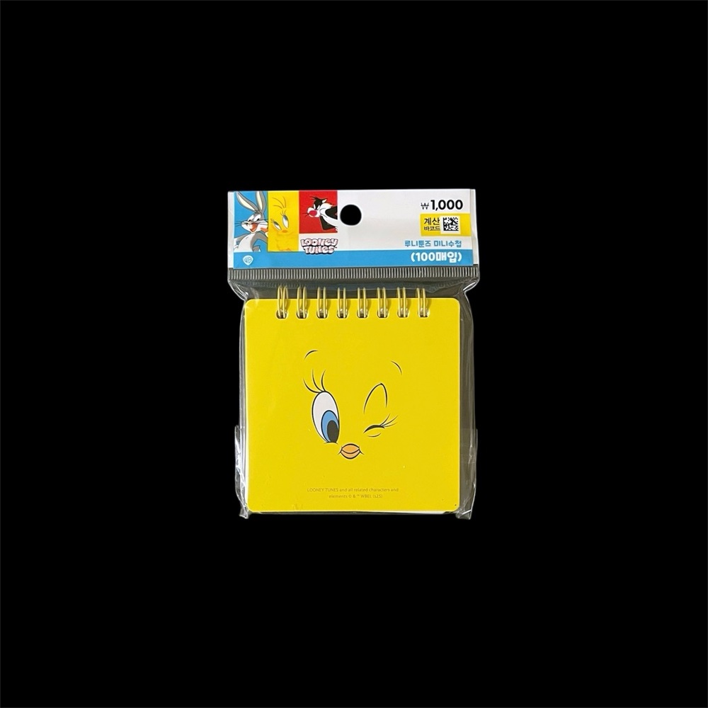 Daiso Korea Looney Tunes Tweety Bird Mini Notepad